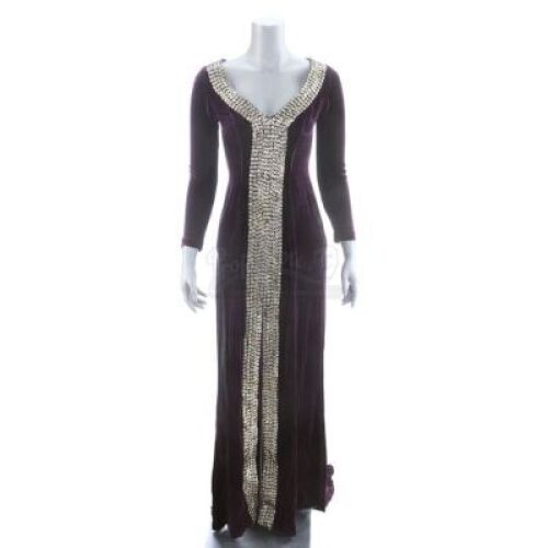 Lot # 3: ROBIN HOOD (2018) - Marian's Party Dress Costume with Invitation