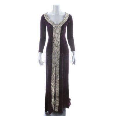 Lot # 3: ROBIN HOOD (2018) - Marian's Party Dress Costume with Invitation