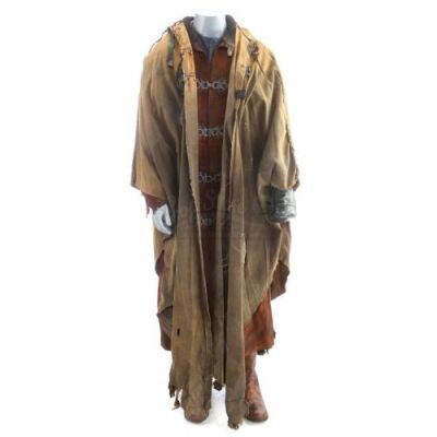 Lot # 29: ROBIN HOOD (2018) - John's Beggar Disguise Costume with Stump Cover