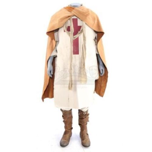 Lot # 64: ROBIN HOOD (2018) - Robin's Picture Double Flashback Crusader Costume with Draft Notice