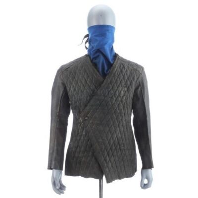 Lot # 83: ROBIN HOOD (2018) - Robin's Stunt "The Hood" Costume Components