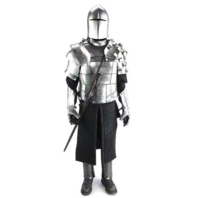 Lot # 90: ROBIN HOOD (2018) - Cardinal's Guard Armor Costume with Staff