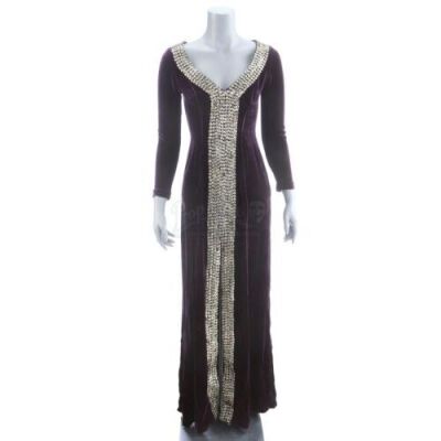 Lot # 93: ROBIN HOOD (2018) - Marian's Stunt Party Dress Costume