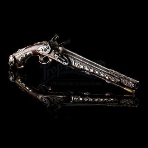 PIRATES OF THE CARIBBEAN: THE CURSE OF THE BLACK PEARL (2003) - Captain Barbossa's (Geoffrey Rush) Hero Flintlock Pistol