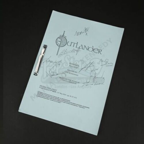 Lot #10 - Outlander Charity Script Auction - Maria Doyle Kennedy's Cast Autographed Script - Episode 503 'Free Will' 2nd Blue Draft