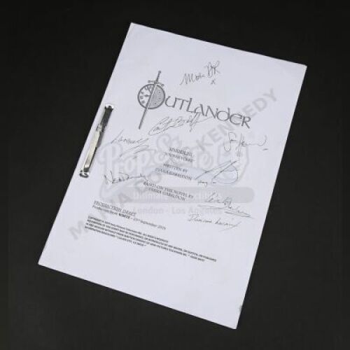 Lot #14 - Outlander Charity Script Auction - Maria Doyle Kennedy's Cast Autographed Script - Episode 511 'Journeycake'
