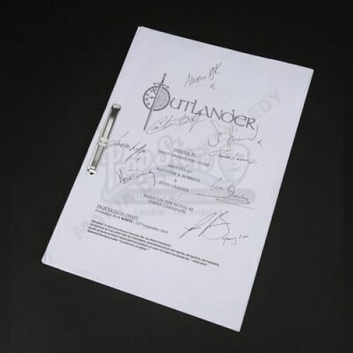 Lot #15 - Outlander Charity Script Auction - Maria Doyle Kennedy's Cast Autographed Script - Episode 512 'What Dreams May Come'