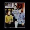 STAR TREK (TV 1966) - William Shatner, DeForest Kelley and Leonard Nimoy Autographed Still
