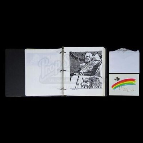 STAR TREK III: THE SEARCH FOR SPOCK (1984) - Leonard Nimoy's Personal Storyboards and Signed Christmas Card