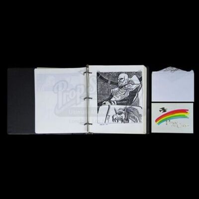 STAR TREK III: THE SEARCH FOR SPOCK (1984) - Leonard Nimoy's Personal Storyboards and Signed Christmas Card