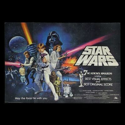 STAR WARS: A NEW HOPE (1977) - U.K. Quad Poster
