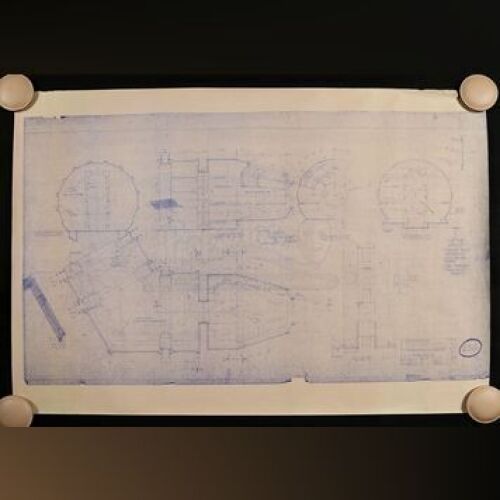 Star Wars - Ep IV - A New Hope: Millennium Falcon Interior Cockpit Plans and Elevations Blueprint