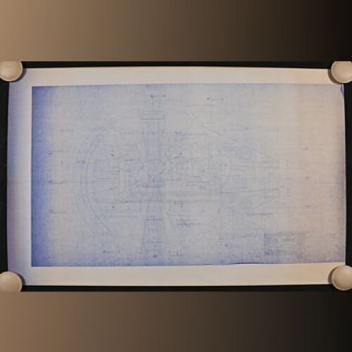 Star Wars - Ep V - The Empire Strikes Back: Millennium Falcon Plan of Underside Blueprint