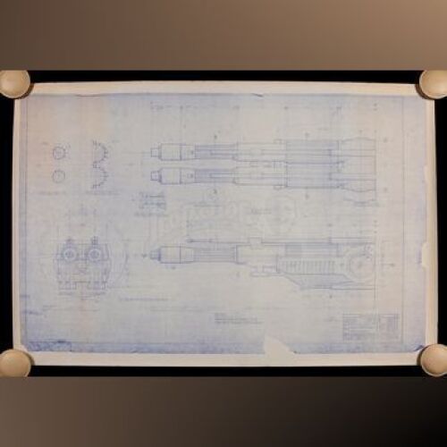 Star Wars - Ep VI - Return Of The Jedi: Shuttle Wing Cannon Exterior Blueprint
