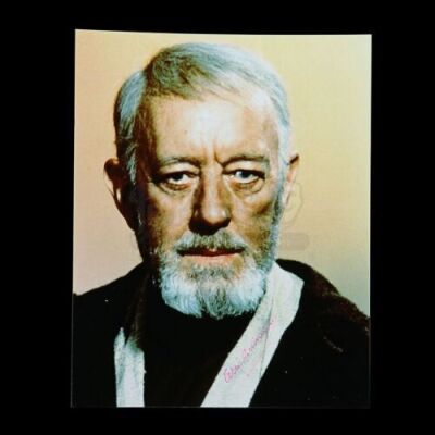 STAR WARS: A NEW HOPE (1977) - Alec Guinness Autographed Still
