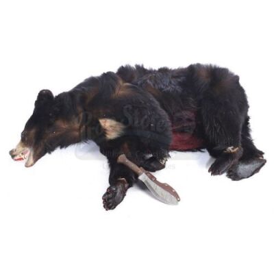 Lot # 15: Marvel's The Defenders (TV Series) - Murakami's Steel Knife and Sheath with Bloodied Dead Bear