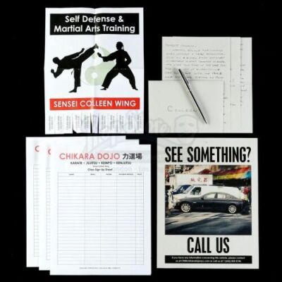 Lot # 26: Marvel's Iron Fist (TV Series) - Colleen Wing's Letter and Flyers Set