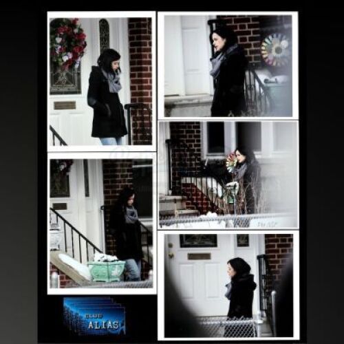 Lot # 32: Marvel's Jessica Jones (TV Series) - Malcolm Ducasse's Photos of Jessica Jones and Stirling Adams' Club Alias Business Cards