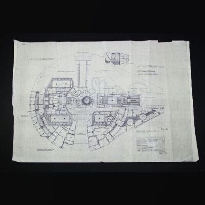 STAR WARS: THE EMPIRE STRIKES BACK (1980) - Millennium Falcon Blueprint