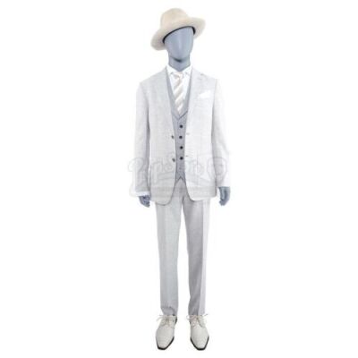 Lot # 90: Marvel's The Defenders (TV Series) - Sowande's White Suit Costume and Ring