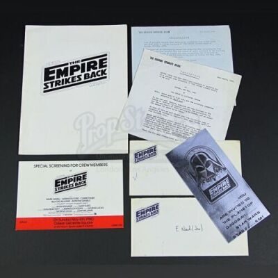 STAR WARS: THE EMPIRE STRIKES BACK (1980) - Crew Event Invites and Promotional Materials