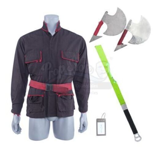 Lot # 96: Marvel's Iron Fist (TV Series) - The Hand Guard Costume Components and Assorted Weapons