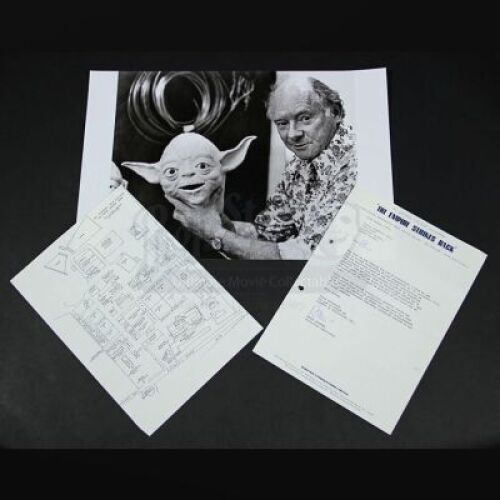 STAR WARS: THE EMPIRE STRIKES BACK (1980) - Stuart Freeborn's Contract Termination, Studio Map and Behind The Scenes Still