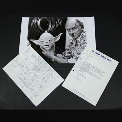 STAR WARS: THE EMPIRE STRIKES BACK (1980) - Stuart Freeborn's Contract Termination, Studio Map and Behind The Scenes Still