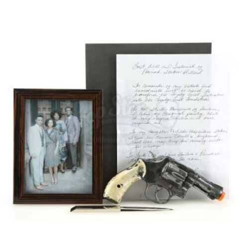 Lot # 122: Marvel's Luke Cage (TV Series) - Mama Mabel's Stunt Pearl-Handled Gun with Stokes Family Accessories