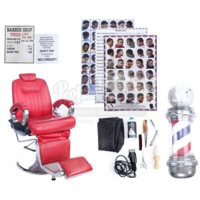 Lot # 163: Marvel's Luke Cage (TV Series) - Pop's Barber Shop Chair and Accessories