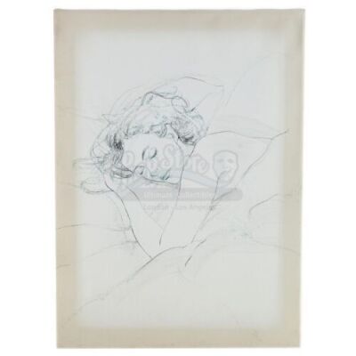 Lot # 168: Marvel's Jessica Jones (TV Series) - Oscar Arocho's Sketch of Jessica Jones Sleeping