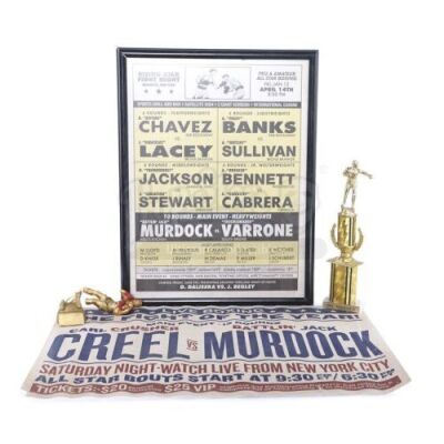 Lot # 175: Marvel's Daredevil (TV Series) - Set of Jack Murdock's Boxing Accessories