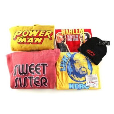 Lot # 258: Marvel's Luke Cage (TV Series) - Luke Cage Novelty Items with Pop's Business Cards Set