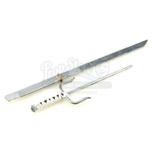 Lot # 271: Marvel's The Defenders (TV Series) - Elektra Natchios' Stunt Sai and Wakizashi Blade