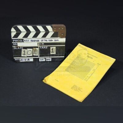 STAR WARS: RETURN OF THE JEDI (1983) - Clapperboard and Unit List