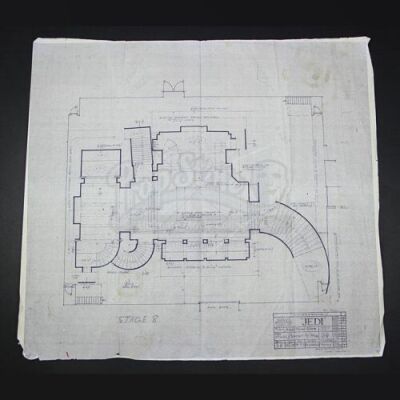 STAR WARS: RETURN OF THE JEDI (1983) - Jabba Throne Room Blueprint