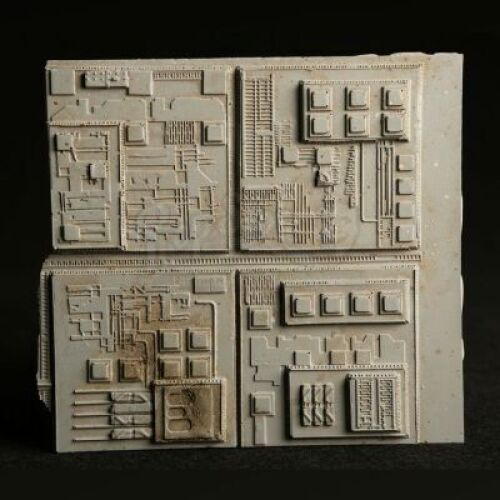 STAR WARS: RETURN OF THE JEDI (1983) - Medium to High Altitude Death Star Surface Panel