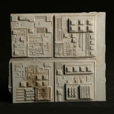 STAR WARS: RETURN OF THE JEDI (1983) - Medium to High Altitude Death Star Surface Panel