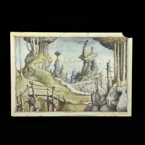 THE STORYTELLER (1987) - Brian Froud Hand-Painted Mountain Path Production Artwork