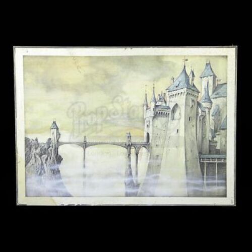 THE STORYTELLER (1987) - Brian Froud Hand-Painted Castle Bridge Production Artwork