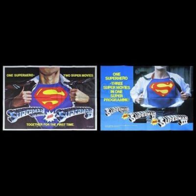 SUPERMAN TRILOGY (1978-83) - Superman I/II Double Bill and Superman I/II/III Triple Bill Quad Posters