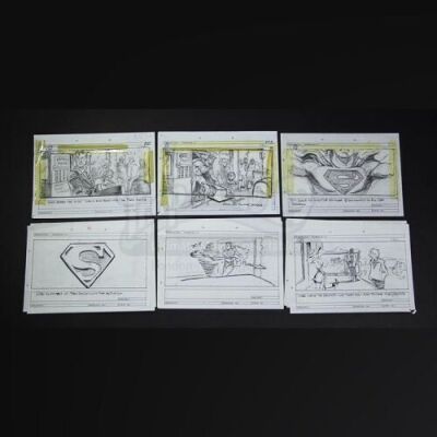 SUPERMAN III (1983) - Hand-Drawn Pencil Storyboards