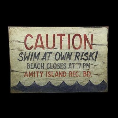 UNIVERSAL STUDIOS - "Jaws: The Ride" Sign