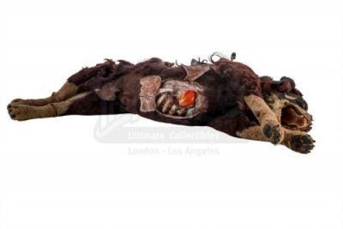 Lot #30 - ALIEN3 (1992) - Dog Puppet with Dogburster Alien