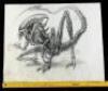 Lot #36 - ALIEN: RESURRECTION (1997) - Large Hand-Drawn Xenomorph Concept Sketch - 4