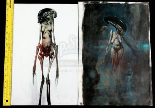 Lot #38 - ALIEN: RESURRECTION (1997) - Pair of Hand-Painted Chris ...