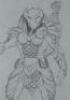 Lot #44 - AVP: ALIEN VS PREDATOR (2004) - Pair of Hand-Drawn Yautja Armor Concept Drawings - 3