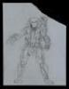 Lot #44 - AVP: ALIEN VS PREDATOR (2004) - Pair of Hand-Drawn Yautja Armor Concept Drawings - 4