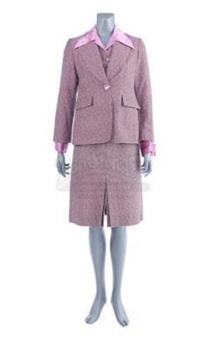 Lot #64 - ANCHORMAN: THE LEGEND OF RON BURGUNDY (2004) - Veronica Corningstone's (Christina Applegate) Pink Suit