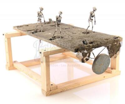Lot #69 - ARMY OF DARKNESS (1992) - Miniature "Walking" Skeleton Puppets Scene